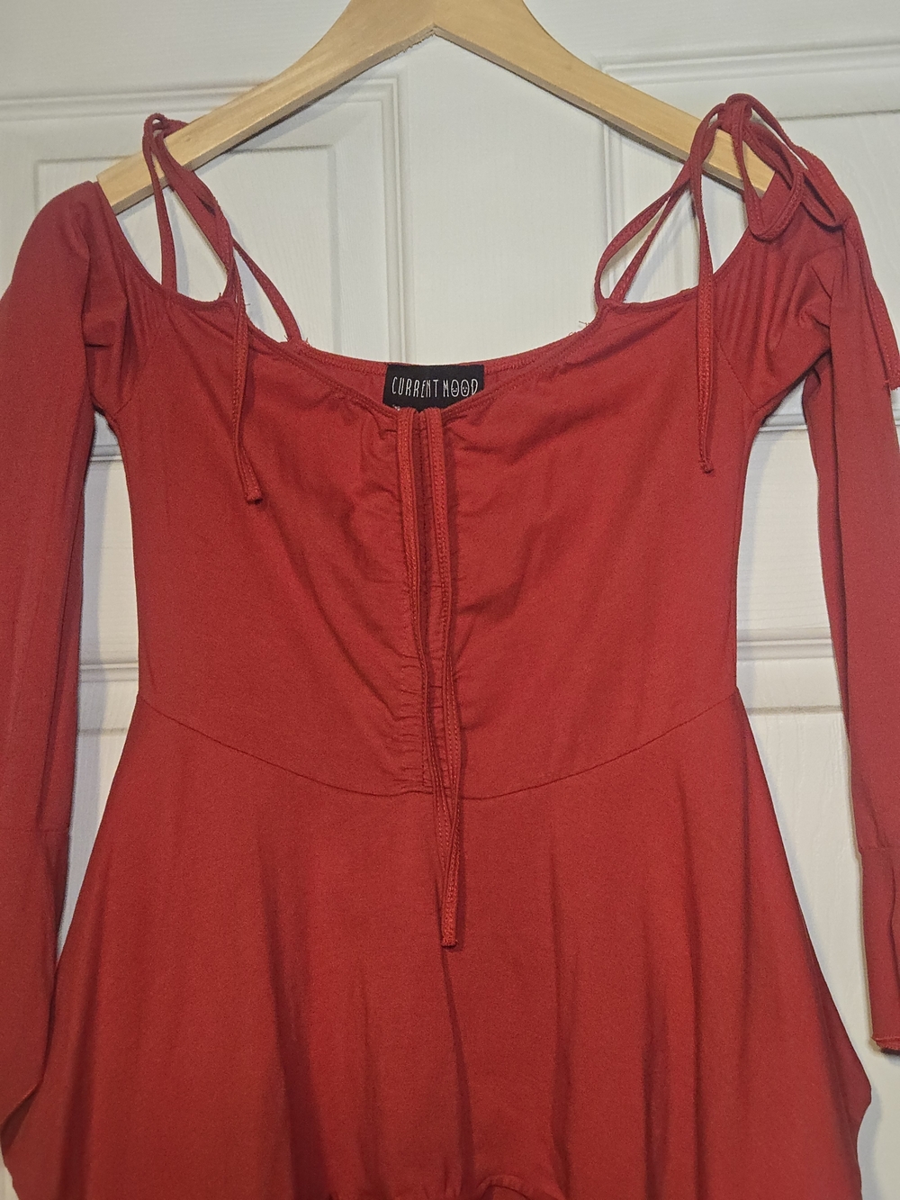 Dolls Kill F is For Fairy Off-Shoulder Handkerchief Dress - Picture 2 of 4